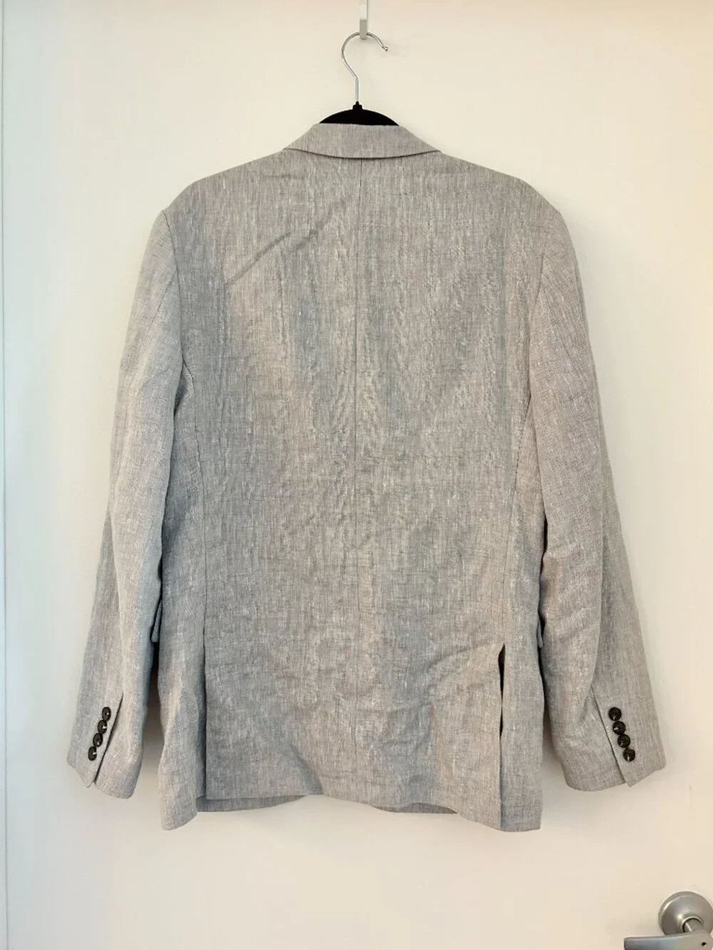 J. Crew Men's Thompson 100% Linen Blazer Light Gray Summer Lightweight Size 38